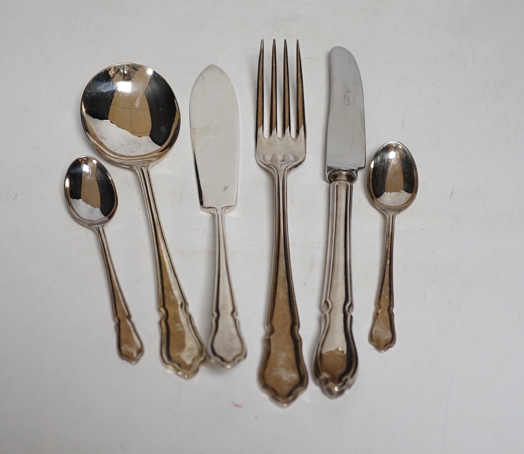 A canteen of plated flatware